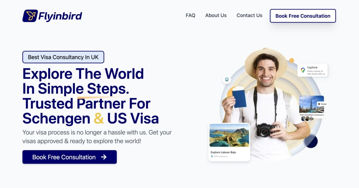 FlyinBird website preview
